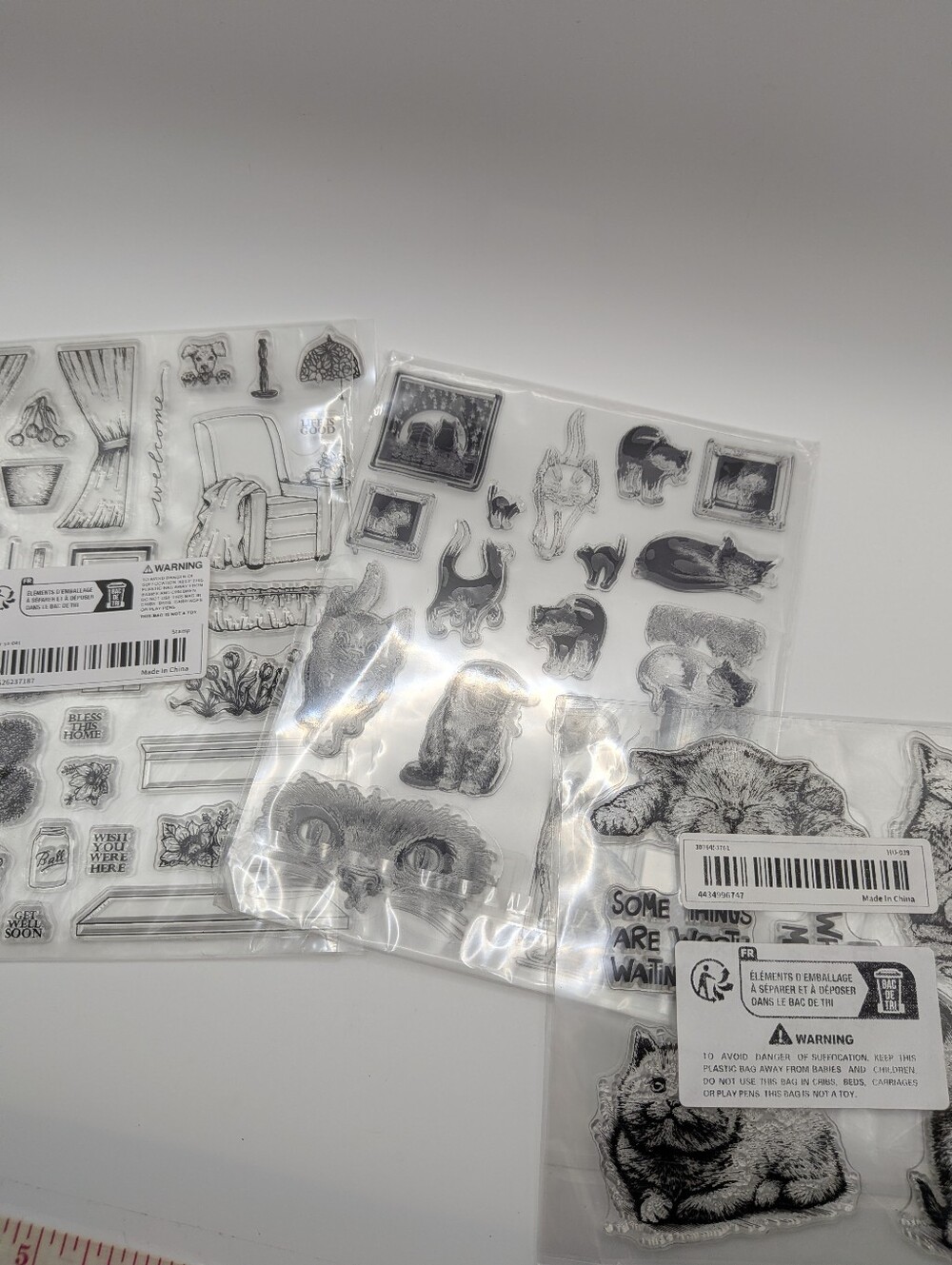 Lot of Clear silicon stamps Animal Crafts Cozy Journal Cards Cats Kittens - Picture 6 of 13